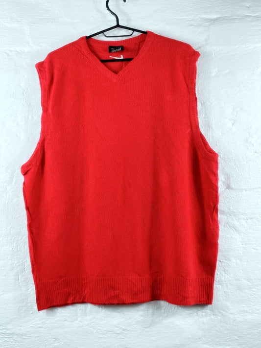 Nike Golf – Retro Knit Vest Red (ca. frühe 2000er Jahre, Made in Turkey)