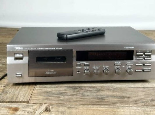 Yamaha KX-393 Stereo Kassettendeck – Natural Sound, Fernbedienung, geprüft