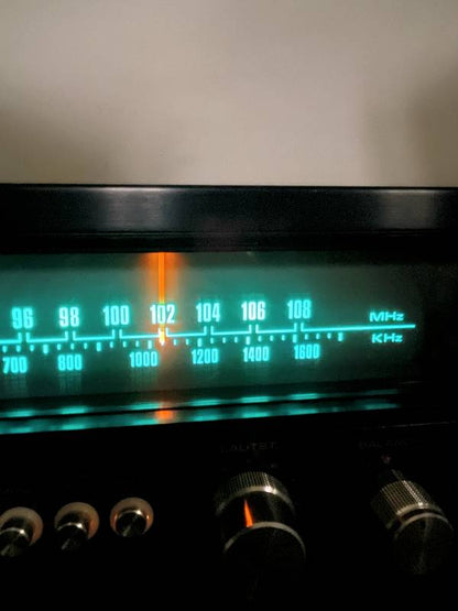 Nikko 3035 Stereo Receiver – sehr dunkle blaue Blende, Holzgehäuse, geprüft