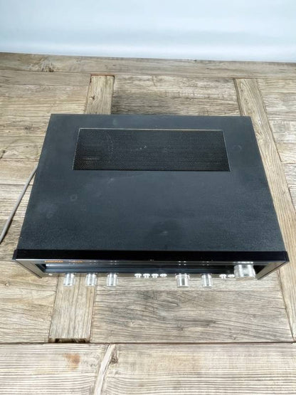 Nikko 3035 Stereo Receiver – sehr dunkle blaue Blende, Holzgehäuse, geprüft