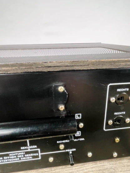 Nikko 3035 Stereo Receiver – sehr dunkle blaue Blende, Holzgehäuse, geprüft