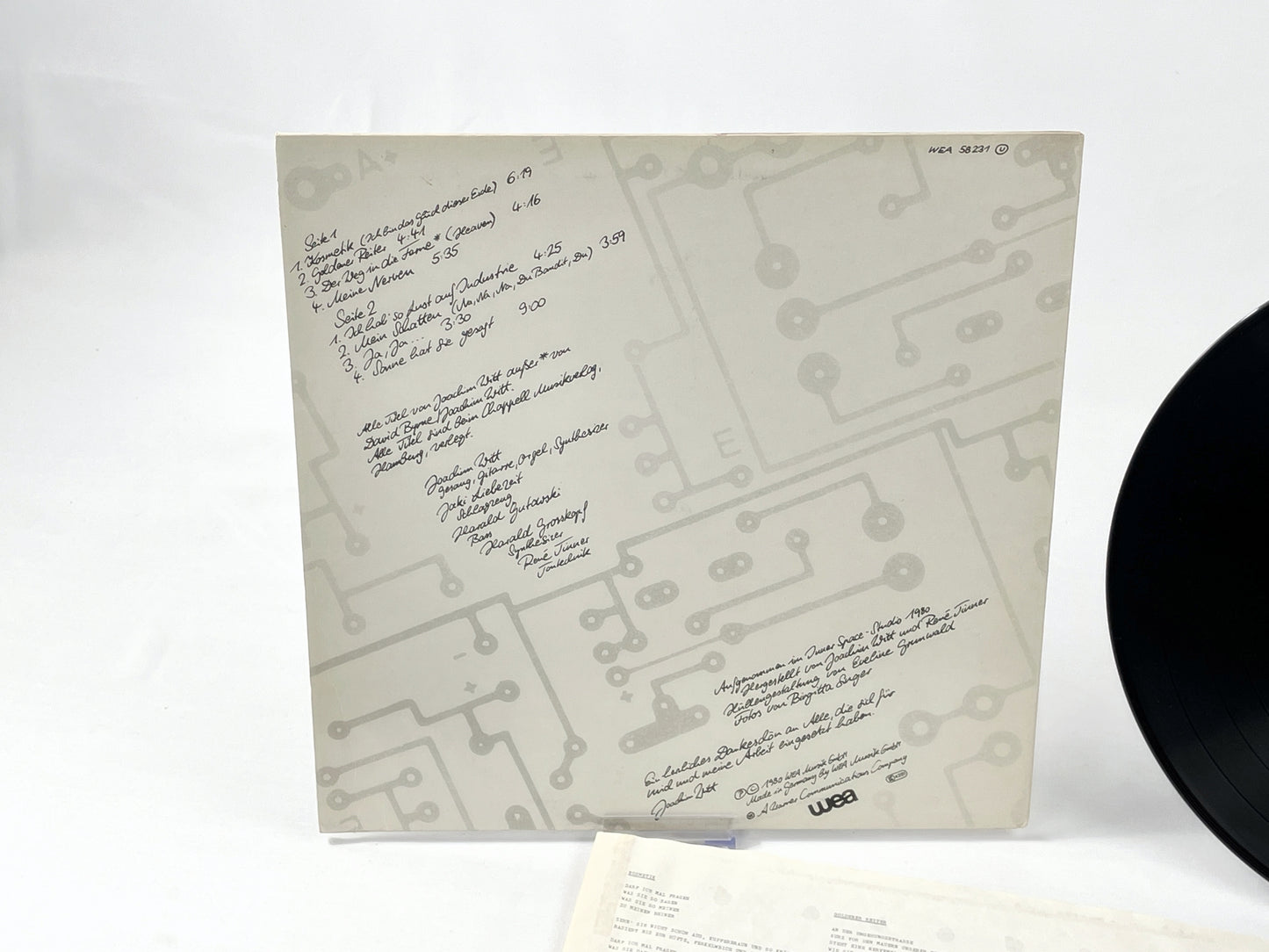 Joachim Witt - Silberblick LP Vinyl 1980, WEA 58 231, Krautrock / Neue Deutsche Welle