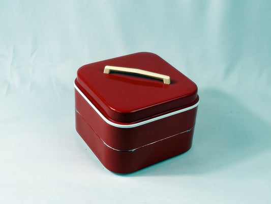 Vorratsdose Wilkofån Sweden – Stapelbares Blechdosen-Set, Rot, 50er/60er Jahre