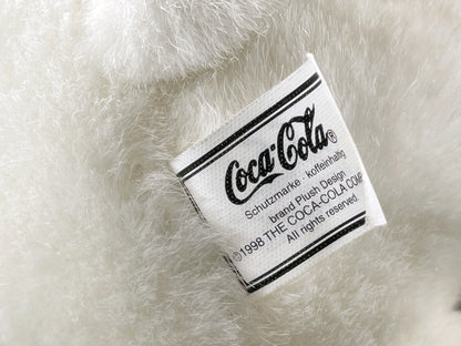 Coca-Cola Eisbär Plüschtier – Sammlerfigur mit Glasflasche, Original 1998