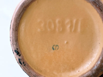 West-Germany Keramikvase – gesprenkelte Glasur, Modell 308/11, 60er/70er Jahre