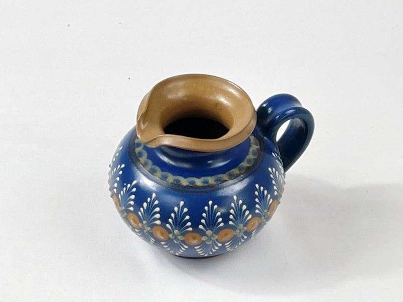 Tellingstedt Keramik-Krug Blau mit Henkel – handbemalt, signiert