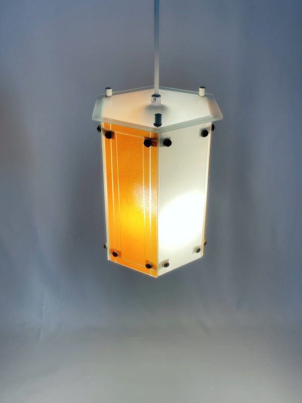 Pendelleuchte Stangfeld & Gregor – Typ 516, Glas, 60er/70er Jahre