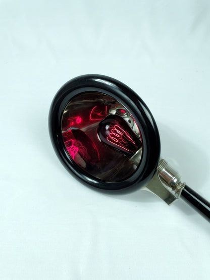 Infrarotlampe / Rotlichtlampe –Vintage 50er/60er Jahre, Chrom & Bakelitgriff