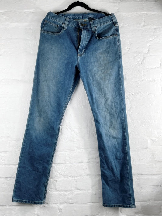 Carhartt Jeans Relaxed Fit – Vintage Light Blue Denim, Straight Leg, Größe 32x34