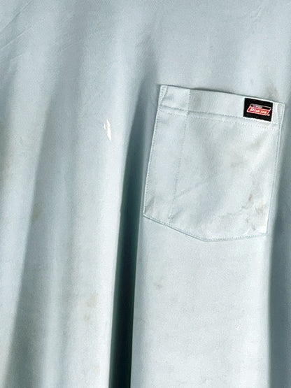 Dickies Longsleeve Shirt – Vintage Workwear Top, Light Blue, Size M