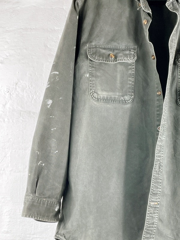 Carhartt Work Shirt – Vintage Button-Up Shirt, Green, Size XL