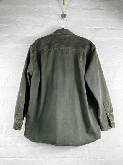 Carhartt Work Shirt – Vintage Button-Up Shirt, Green, Size XL