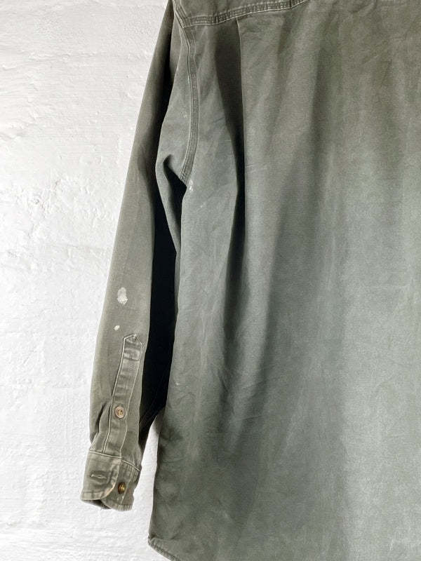Carhartt Work Shirt – Vintage Button-Up Shirt, Green, Size XL