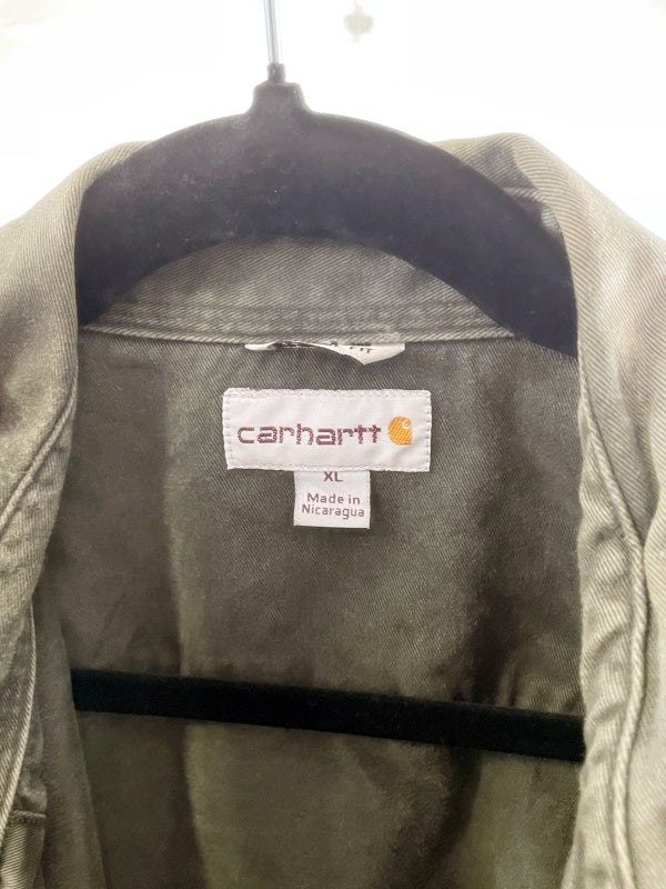 Carhartt Work Shirt – Vintage Button-Up Shirt, Green, Size XL