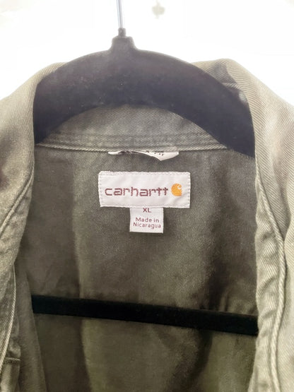 Carhartt Work Shirt – Vintage Button-Up Shirt, Green, Size XL