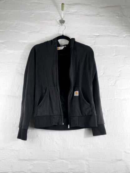 Carhartt Hoodie Retro Workwear – Rugged Outdoor Wear Thermo Sweat, Schwarz, Größe M