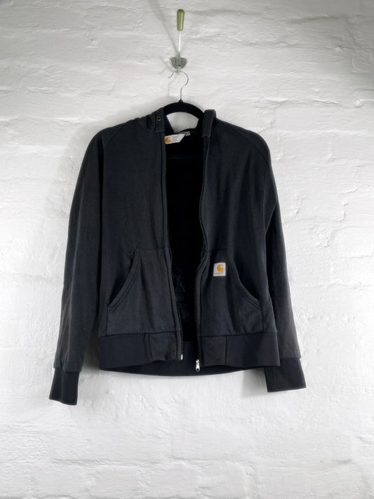 Carhartt Hoodie Retro Workwear – Rugged Outdoor Wear Thermo Sweat, Schwarz, Größe M