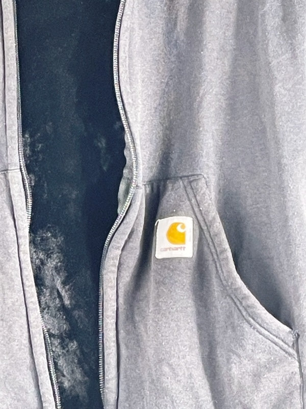 Carhartt Hoodie Retro Workwear – Rugged Outdoor Wear Thermo Sweat, Schwarz, Größe M