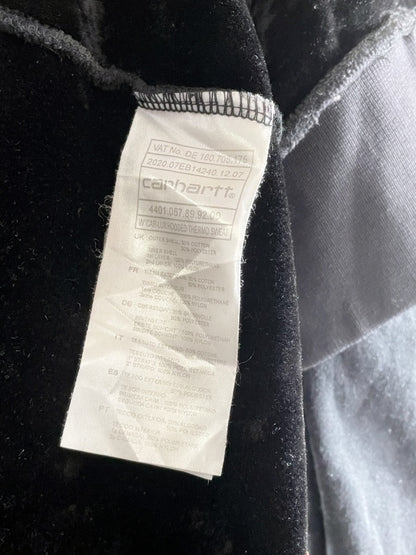 Carhartt Hoodie Retro Workwear – Rugged Outdoor Wear Thermo Sweat, Schwarz, Größe M