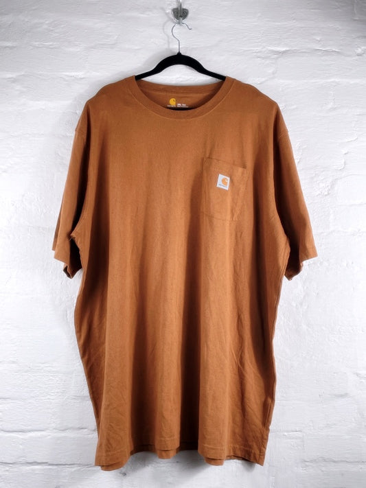 Carhartt T-Shirt Retro Workwear – Pocket Shirt, Brown, Size 3XL Tall