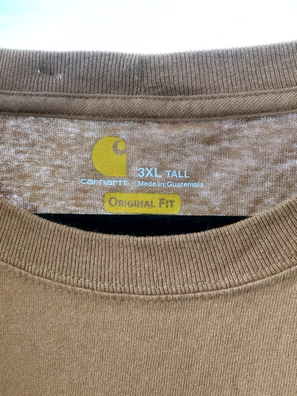 Carhartt T-Shirt Retro Workwear – Pocket Shirt, Brown, Size 3XL Tall