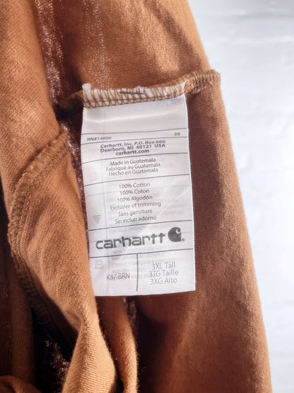 Carhartt T-Shirt Retro Workwear – Pocket Shirt, Brown, Size 3XL Tall