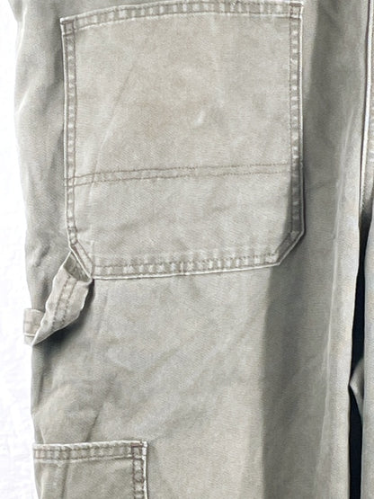 Dickies Retro Latzhose – Workwear Overall, Khaki, Größe 16 (W 16), Unisex