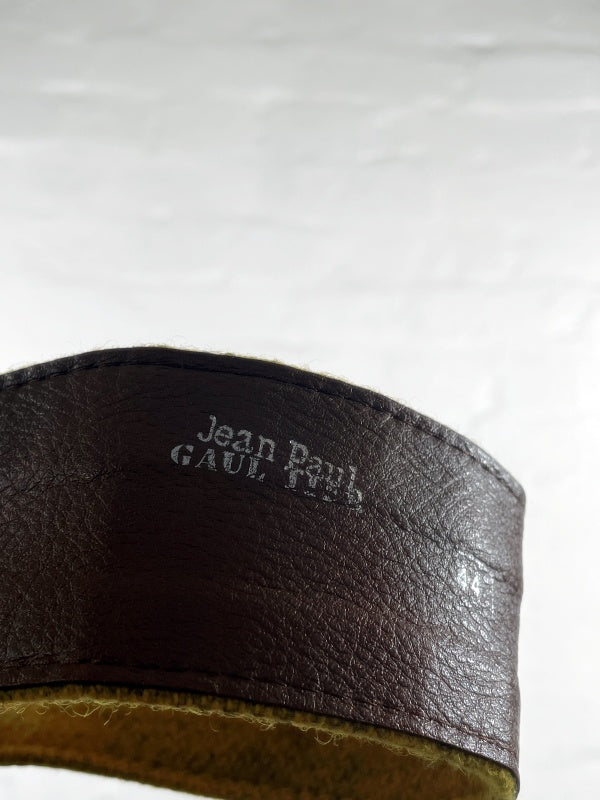 Jean Paul Gaultier Femme Blazer – Couture Edition, Senfgelb, Tailliert mit Gürtel, Made in Italy, Gr. 44