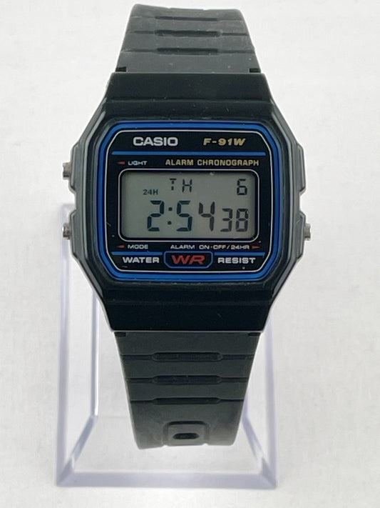 Casio F-91W Herrenarmbanduhr – Digital, Chronograph, Alarm, Klassiker