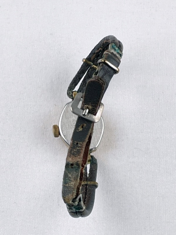 Damenarmbanduhr UMF Ruhla Vintage – 15 Rubis, Handaufzug, vergoldetes Gehäuse