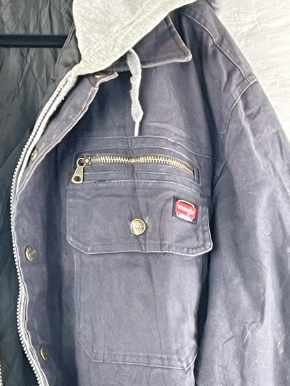 Wrangler Workwear Jacke mit Kapuze – Größe 2XL, Schwarz
