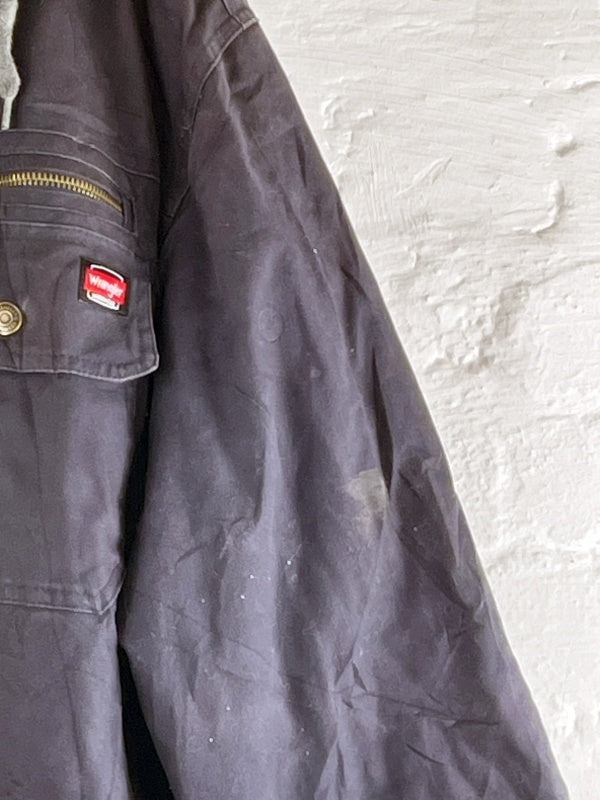 Wrangler Workwear Jacke mit Kapuze – Größe 2XL, Schwarz