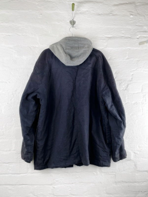 Wrangler Workwear Jacke mit Kapuze – Größe 2XL, Schwarz