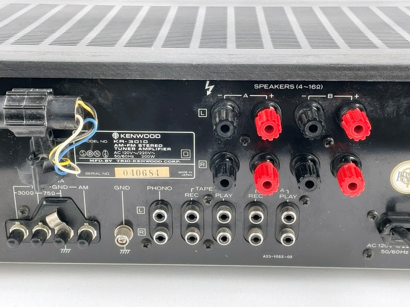 Kenwood KR-3010 – Stereo Receiver 1970er, Retro HiFi Klassiker, Silber