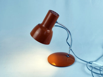 Josef Hůrka – Tischlampe für Napako, 1970er Jahre, Retro Designklassiker Orange