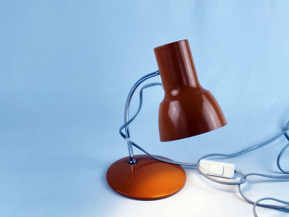Josef Hůrka – Tischlampe für Napako, 1970er Jahre, Retro Designklassiker Orange
