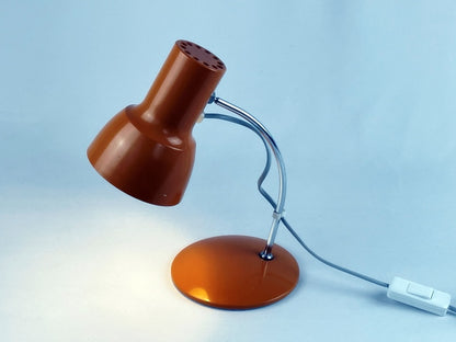 Josef Hůrka – Tischlampe für Napako, 1970er Jahre, Retro Designklassiker Orange