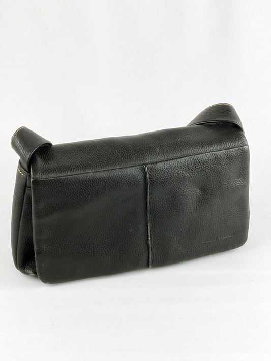 Gerry Weber Damen Handtasche Retro – Schwarz, Lederoptik, Schultertasche