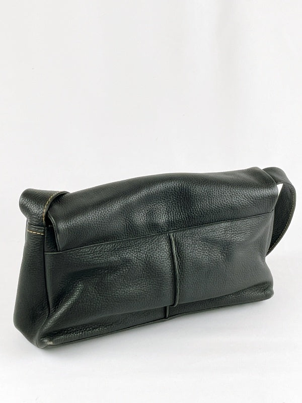 Gerry Weber Damen Handtasche Retro – Schwarz, Lederoptik, Schultertasche