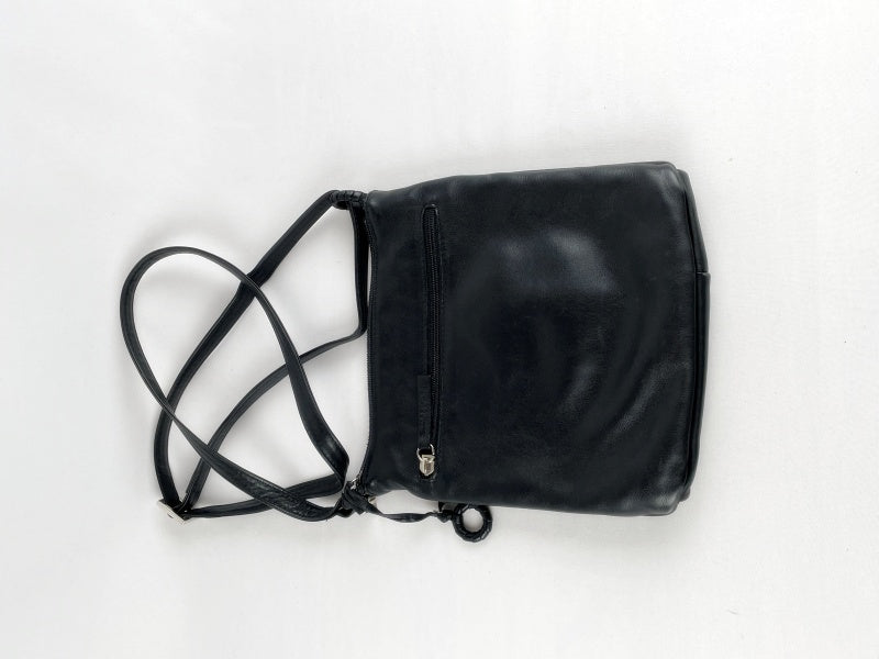 Damen Umhängetasche Retro – Schwarz, Crossbody Bag, Schultertasche