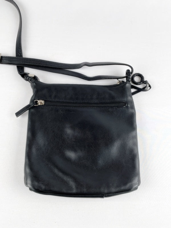 Damen Umhängetasche Retro – Schwarz, Crossbody Bag, Schultertasche