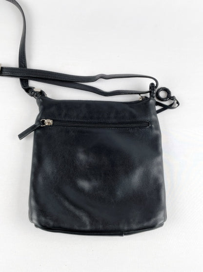Damen Umhängetasche Retro – Schwarz, Crossbody Bag, Schultertasche