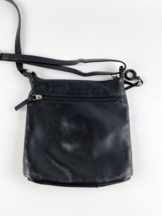 Damen Umhängetasche Retro – Schwarz, Crossbody Bag, Schultertasche