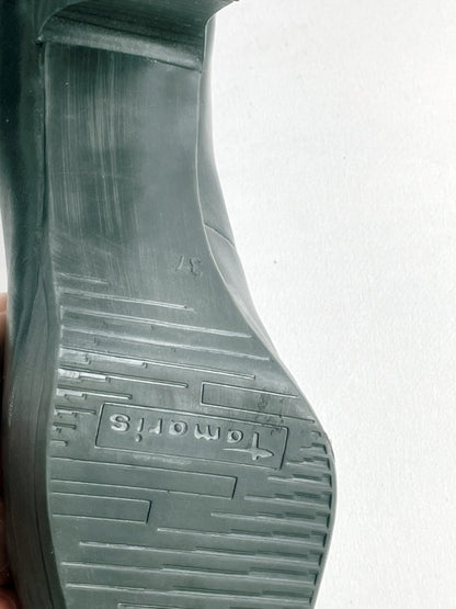 Tamaris Pumps – Schwarz, Echtleder, Größe 37, Klassische High Heels