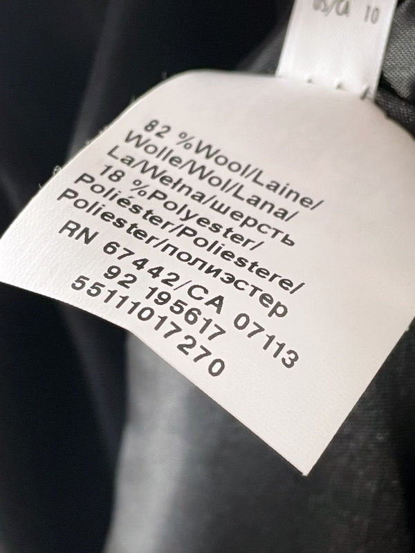 Steilmann Damen Wollmantel Retro – Grau Schwarz, Kapuze, Gr. 40