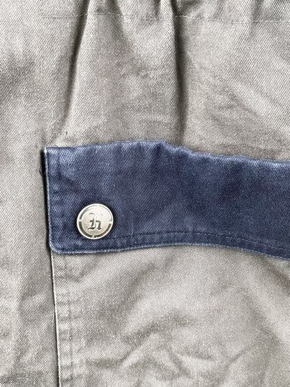 Harry Potter Jacke – Retro Hogwarts Slytherin College Style, Grau/Blau, Größe M