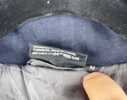 Harry Potter Jacke – Retro Hogwarts Slytherin College Style, Grau/Blau, Größe M