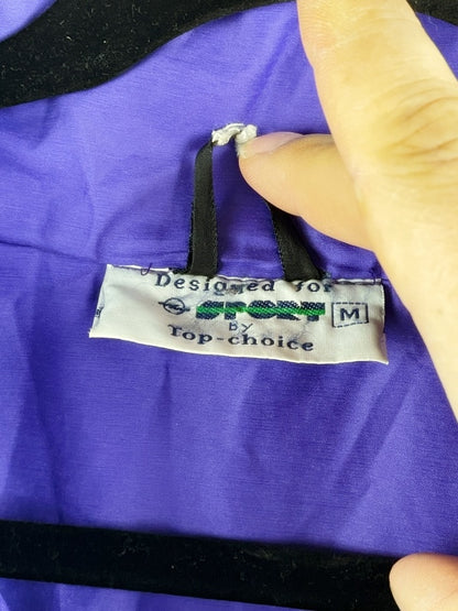 Opel Sportjacke by Top-Choice – 90s Retro Windbreaker in Türkis & Violett