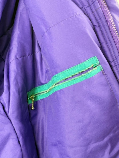 Opel Sportjacke by Top-Choice – 90s Retro Windbreaker in Türkis & Violett