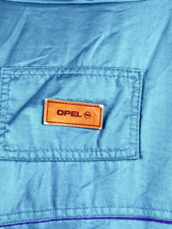 Opel Sportjacke by Top-Choice – 90s Retro Windbreaker in Türkis & Violett